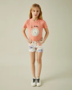 T-shirt com estampado de leão|LION OF PORCHES Flash Sale