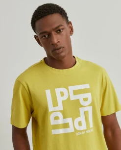 T-shirt com estampado em algodão|LION OF PORCHES Best