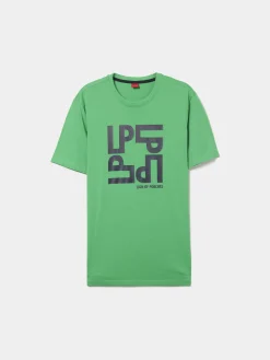 T-shirt com estampado em algodão|LION OF PORCHES Sale