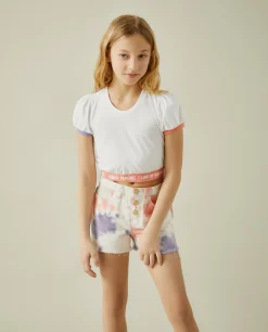 T-shirt cropped com manga balão|LION OF PORCHES Sale