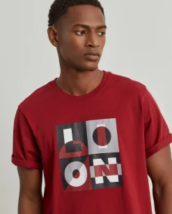 T-shirt de algodão com estampado|LION OF PORCHES Cheap