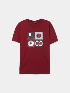 T-shirt de algodão com estampado|LION OF PORCHES Cheap