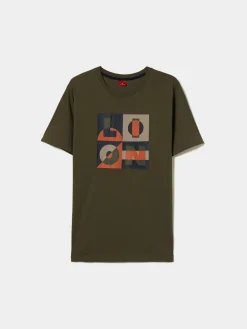 T-shirt de algodão com estampado|LION OF PORCHES Discount