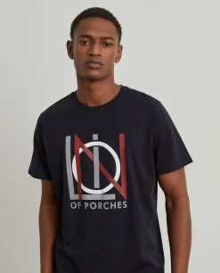 T-shirt de algodão com estampado|LION OF PORCHES Fashion