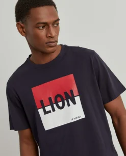 T-shirt de algodão com estampado|LION OF PORCHES Hot