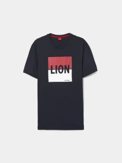 T-shirt de algodão com estampado|LION OF PORCHES Hot