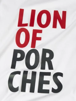 T-shirt de algodão com estampado|LION OF PORCHES Store