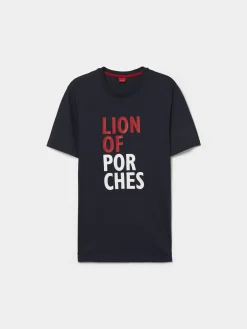 T-shirt de algodão com estampado|LION OF PORCHES New