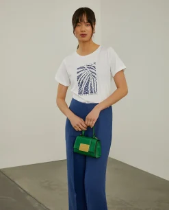 T-shirt de algodão com estampado|LION OF PORCHES Outlet