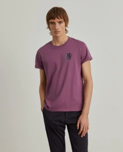 T-shirt de algodão com estampado|LION OF PORCHES Clearance
