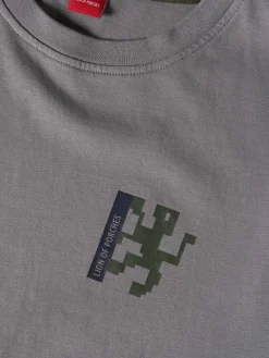 T-shirt de algodão com estampado|LION OF PORCHES New