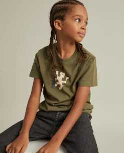 T-shirt de algodão com estampado|LION OF PORCHES Outlet