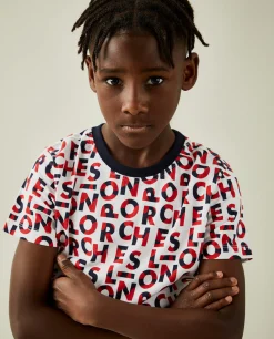 T-shirt de algodão com logotipo all over|LION OF PORCHES Cheap