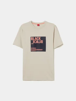 T-shirt de algodão com mensagem|LION OF PORCHES Store