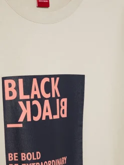 T-shirt de algodão com mensagem|LION OF PORCHES Store