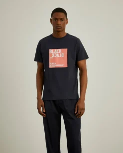 T-shirt de algodão com mensagem|LION OF PORCHES Flash Sale