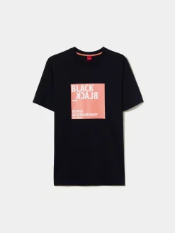 T-shirt de algodão com mensagem|LION OF PORCHES Flash Sale