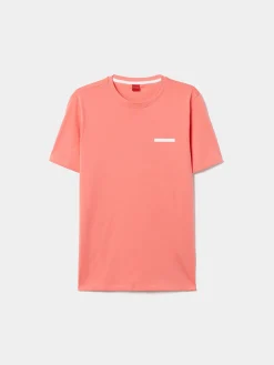 T-shirt de gola redonda 100% algodão|LION OF PORCHES Outlet