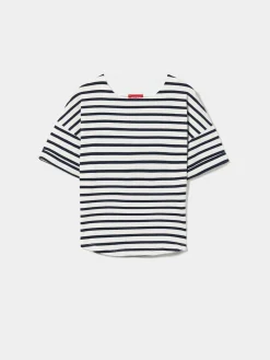 T-shirt de malha às riscas|LION OF PORCHES Cheap