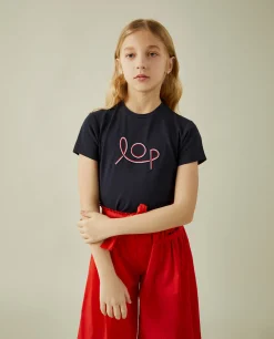 T-shirt manga curta com bordado LOP|LION OF PORCHES Best Sale
