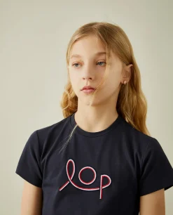 T-shirt manga curta com bordado LOP|LION OF PORCHES Best Sale