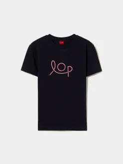 T-shirt manga curta com bordado LOP|LION OF PORCHES Best Sale