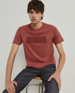 T-shirt manga curta com estampado|LION OF PORCHES New