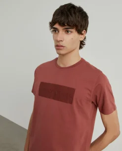 T-shirt manga curta com estampado|LION OF PORCHES New