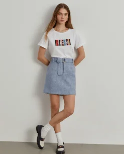 T-shirt manga curta com estampado|LION OF PORCHES Flash Sale