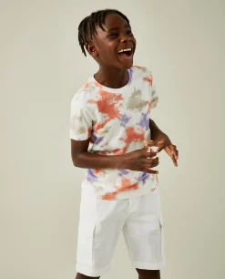 T-shirt padrão tie dye em algodão|LION OF PORCHES Clearance