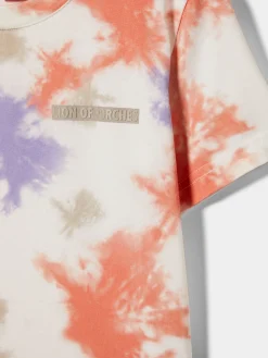 T-shirt padrão tie dye em algodão|LION OF PORCHES Clearance