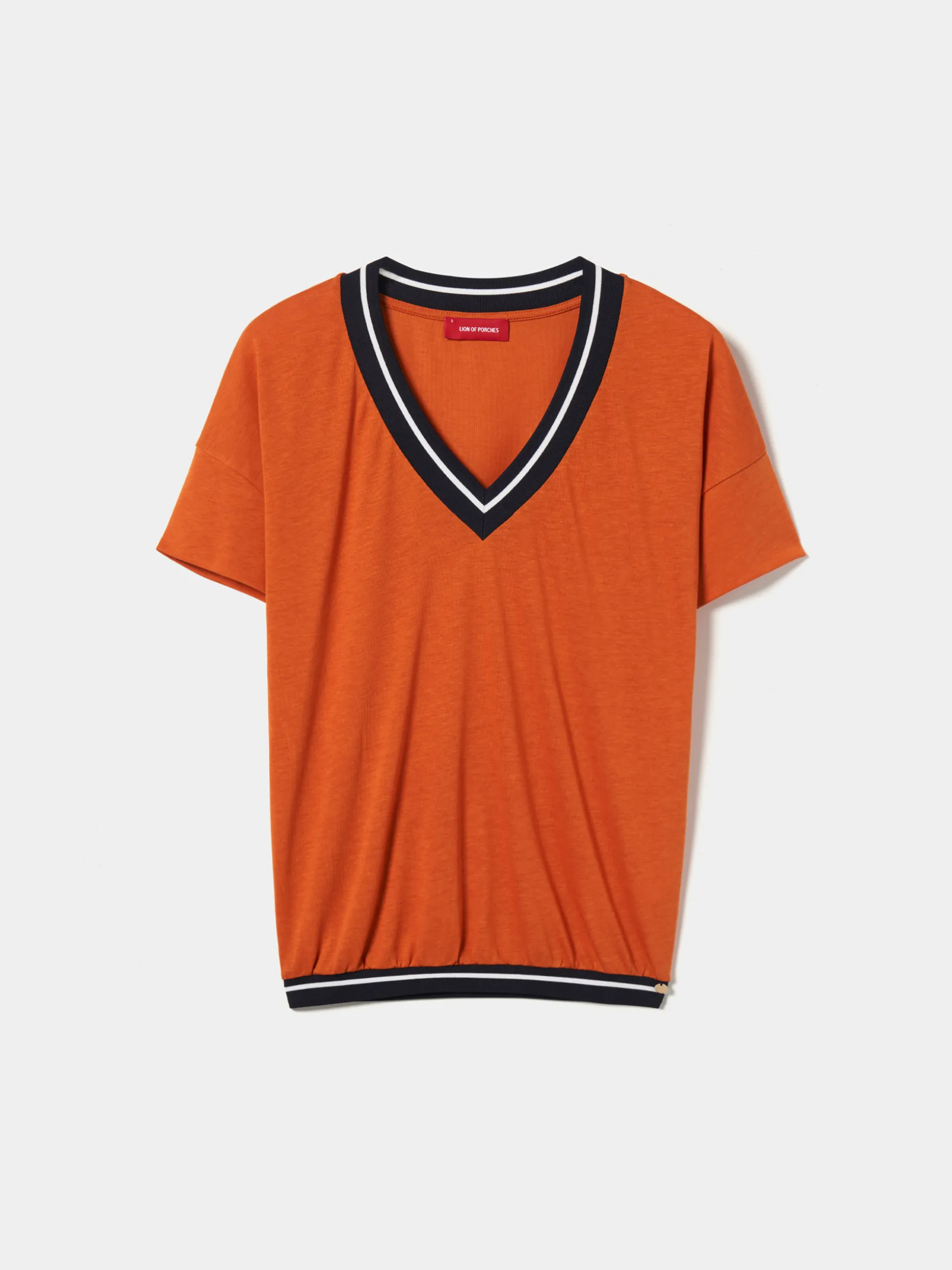 T-shirt tricolor manga curta|LION OF PORCHES Fashion