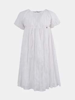 Vestido branco com textura|LION OF PORCHES Flash Sale
