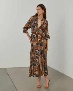 Vestido camiseiro floral|LION OF PORCHES Fashion