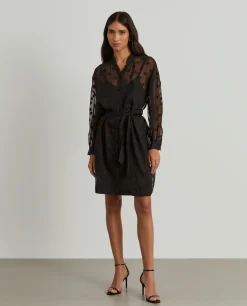 Vestido camiseiro semitransparente polka dots|LION OF PORCHES Outlet
