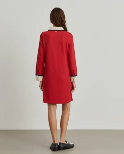 Vestido color block manga comprida|LION OF PORCHES New