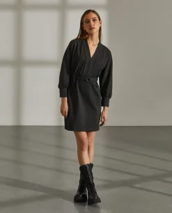 Vestido com decote em V|LION OF PORCHES Outlet