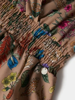 Vestido com estampado floral e decote em trespasse|LION OF PORCHES Best
