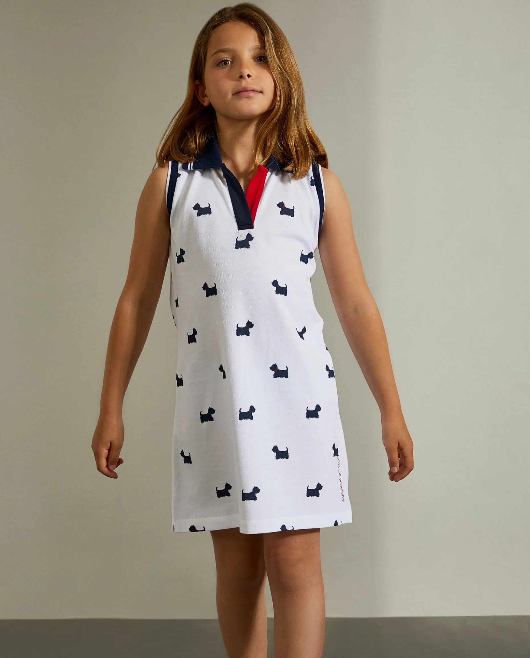 Vestido com gola de polo|LION OF PORCHES Shop