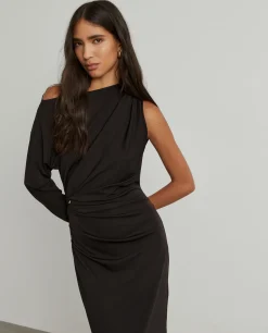 Vestido comprido de uma manga|LION OF PORCHES Clearance