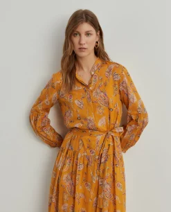 Vestido Comprido Estampado|LION OF PORCHES Discount