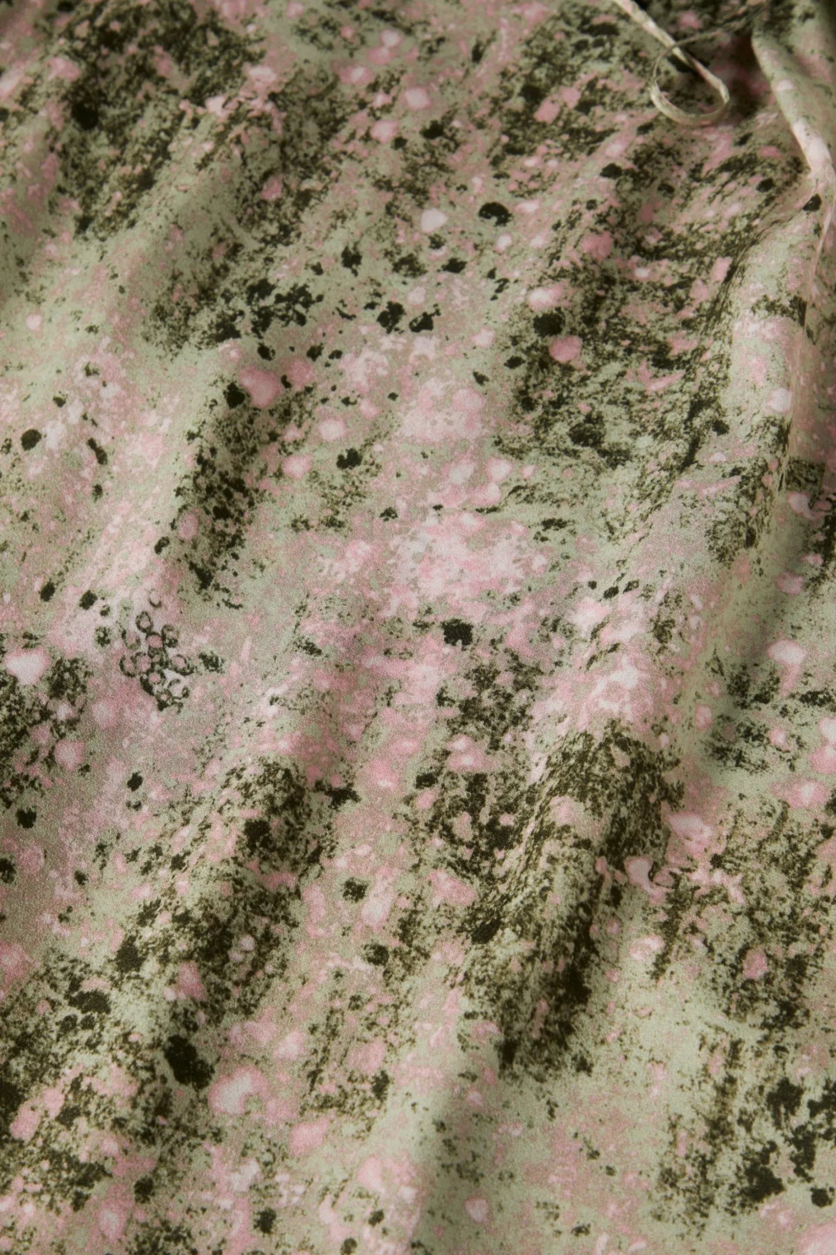 Vestido comprido fluido com padrão abstrato|LION OF PORCHES Clearance