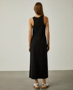 Vestido comprido manga cava|LION OF PORCHES Fashion