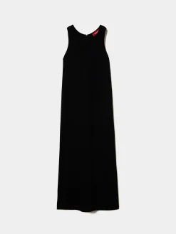 Vestido comprido manga cava|LION OF PORCHES Fashion