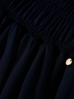 Vestido comprido plissado sem alças|LION OF PORCHES Hot