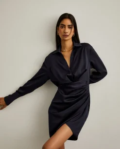 Vestido curto com drapeado|LION OF PORCHES Discount