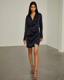 Vestido curto com drapeado|LION OF PORCHES Discount