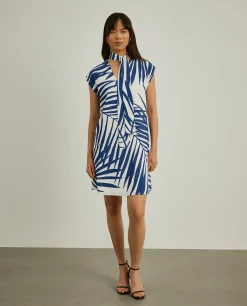 Vestido curto com folhas|LION OF PORCHES Shop