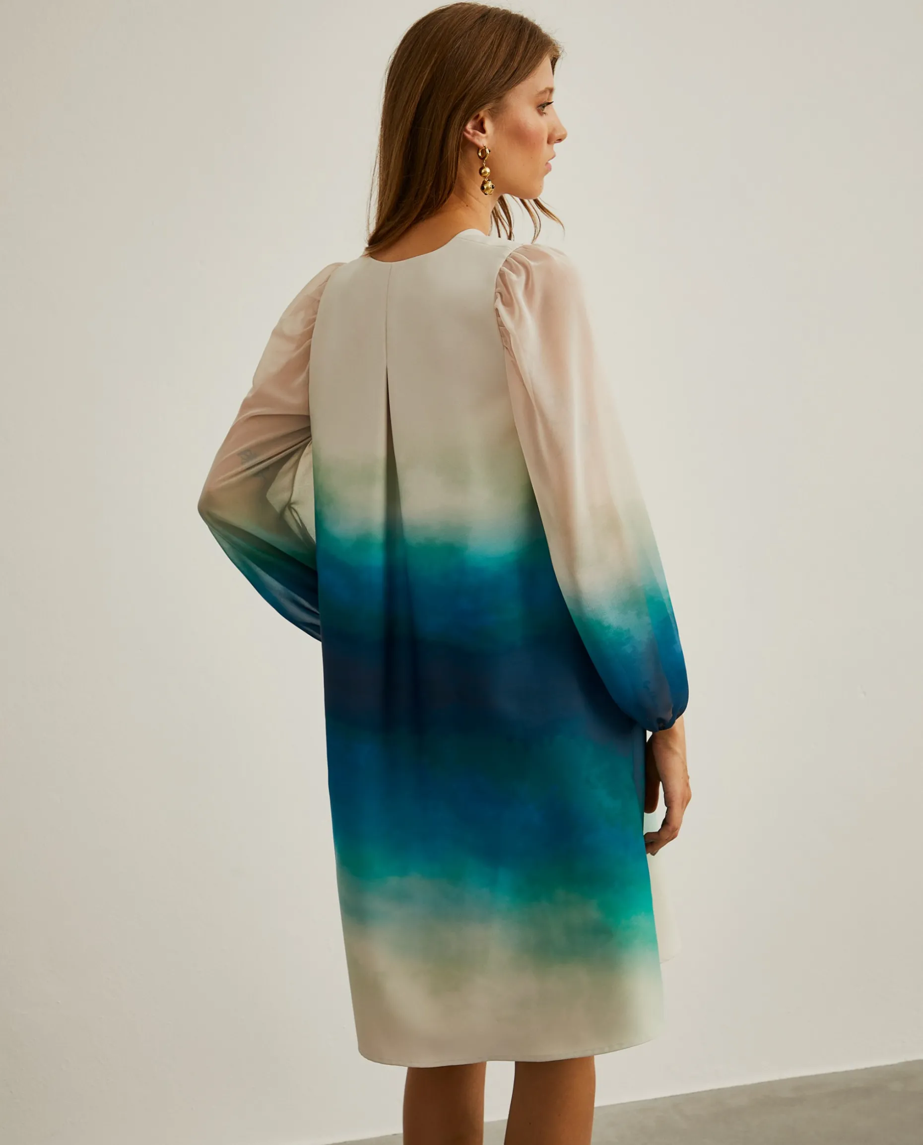 Vestido curto com padrão degradé|LION OF PORCHES Hot
