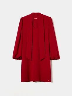 Vestido curto de manga abaloada|LION OF PORCHES Clearance